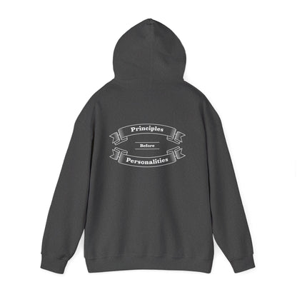 Haler Smith - Hoodie - Haler Smith Cotton Blend Hooded Sweatshirt Hoodie - Principles Before Personalities 1 - S - XL