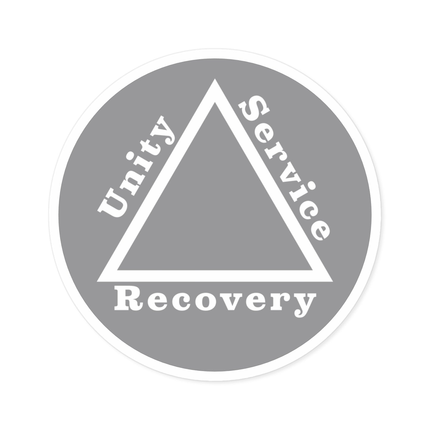 Haler Smith Vinyl Round Sticker - Unity Service Recovery 1 - Gray