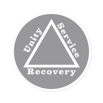 Haler Smith Vinyl Round Sticker - Unity Service Recovery 1 - Gray
