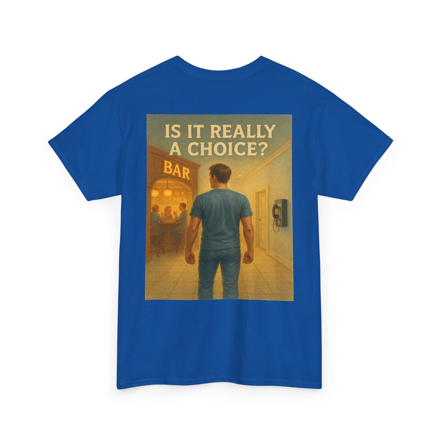 Haler Smith - T-Shirt - Haler Smith Heavy Cotton Short Sleeve Tee 2XL - 5XL - Is It Really My Choice - Bar and Phone