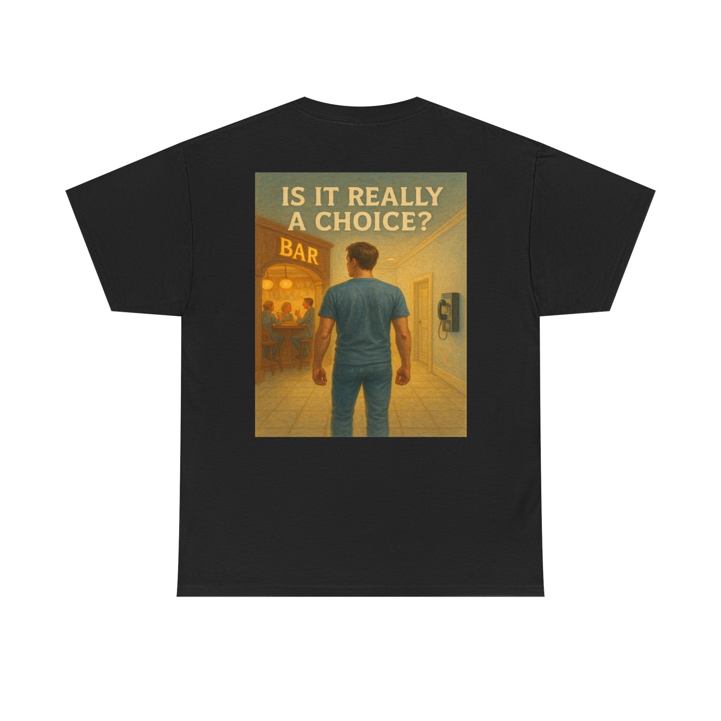 Haler Smith Heavy Cotton Short Sleeve Tee 2XL-5XL - Is It Really My Choice - Bar and Phone