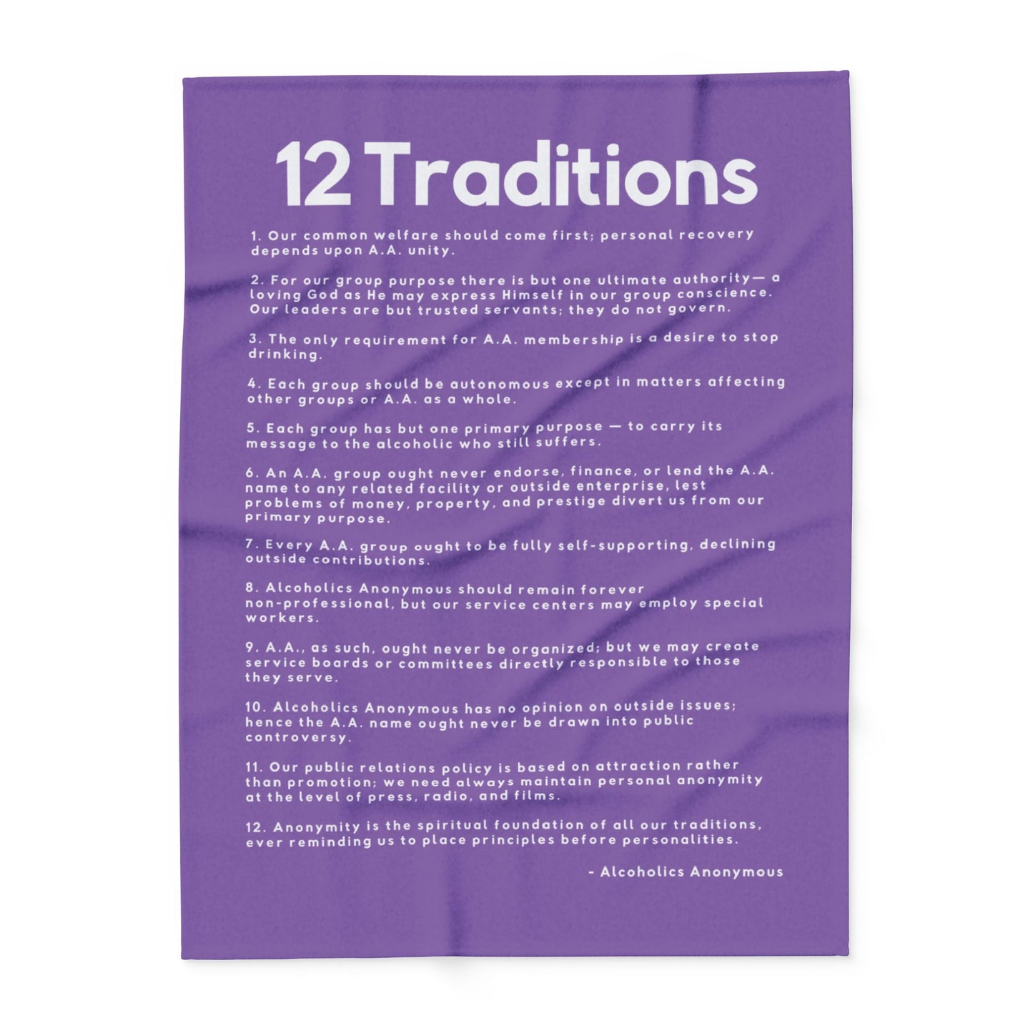Haler Smith - Home Decor - Haler Smith Polar Fleece Blanket - 12 Traditions - Light Purple