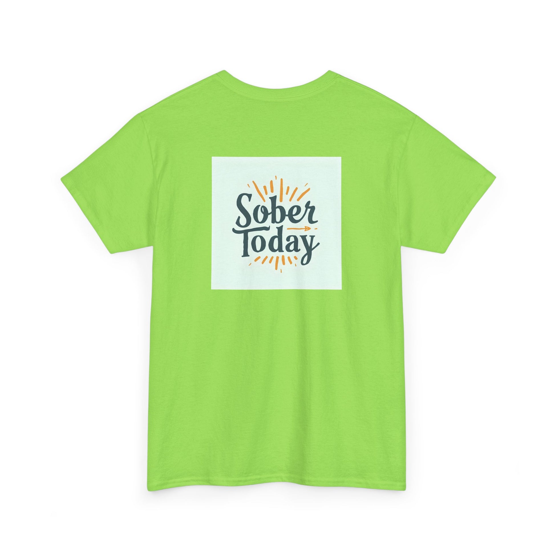 Haler Smith - T-Shirt - Haler Smith Heavy Cotton Short Sleeve Tee - Sober Today 6 - S - XL