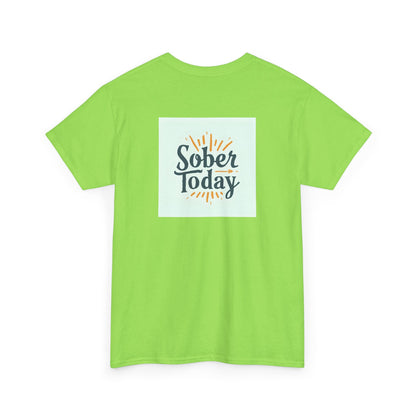 Haler Smith - T-Shirt - Haler Smith Heavy Cotton Short Sleeve Tee - Sober Today 6 - S - XL