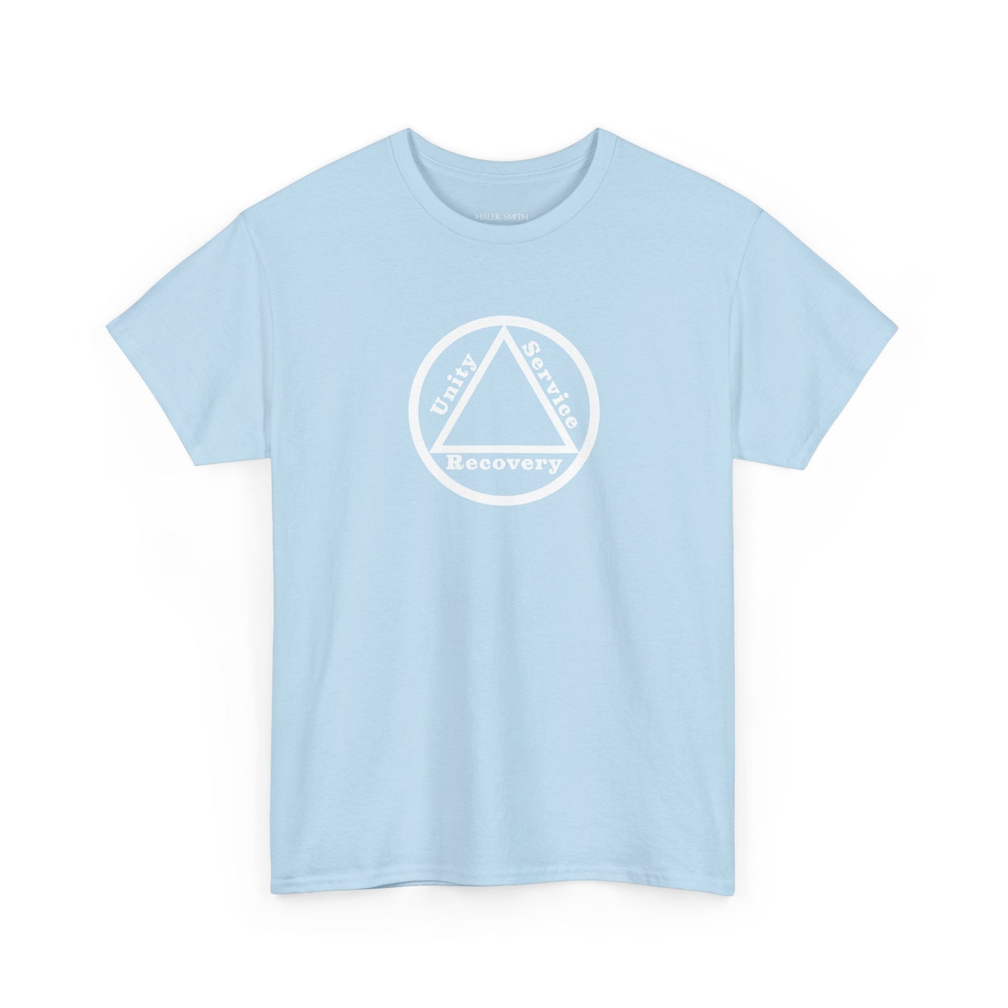 Sobriety Short Sleeve T-Shirt | Unity Service Recovery Design 1 On The Front