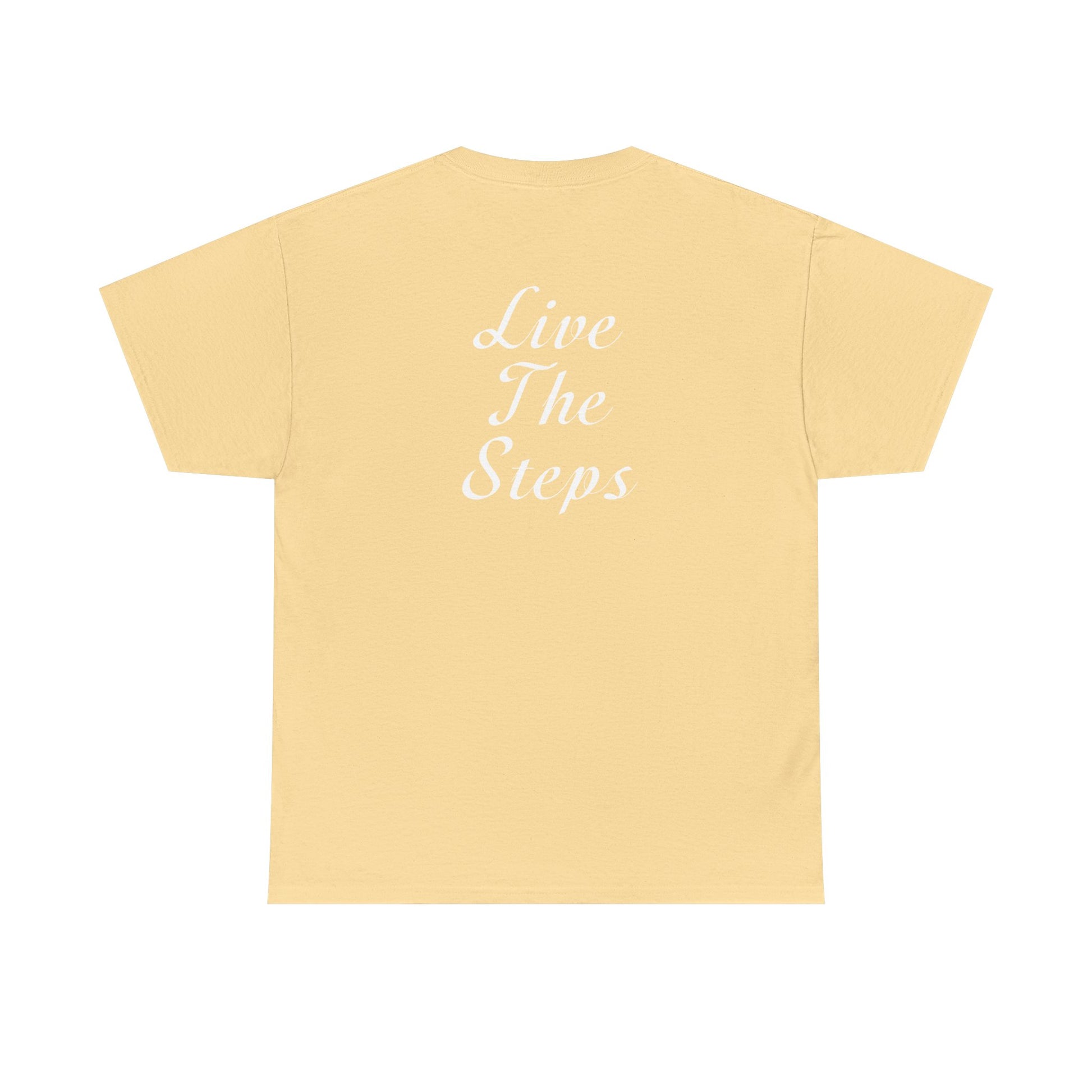Haler Smith - T-Shirt - Haler Smith Heavy Cotton Short Sleeve Tee S - XL - Live The Steps - White Letters