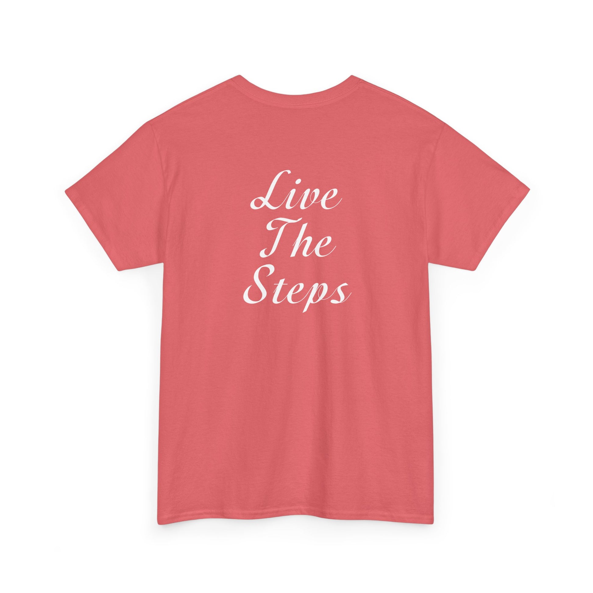 Haler Smith - T-Shirt - Haler Smith Heavy Cotton Short Sleeve Tee 2XL - 5XL - Live The Steps - White Letters