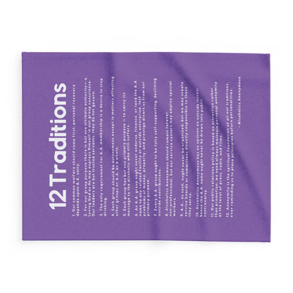 Haler Smith - Home Decor - Haler Smith Polar Fleece Blanket - 12 Traditions - Light Purple