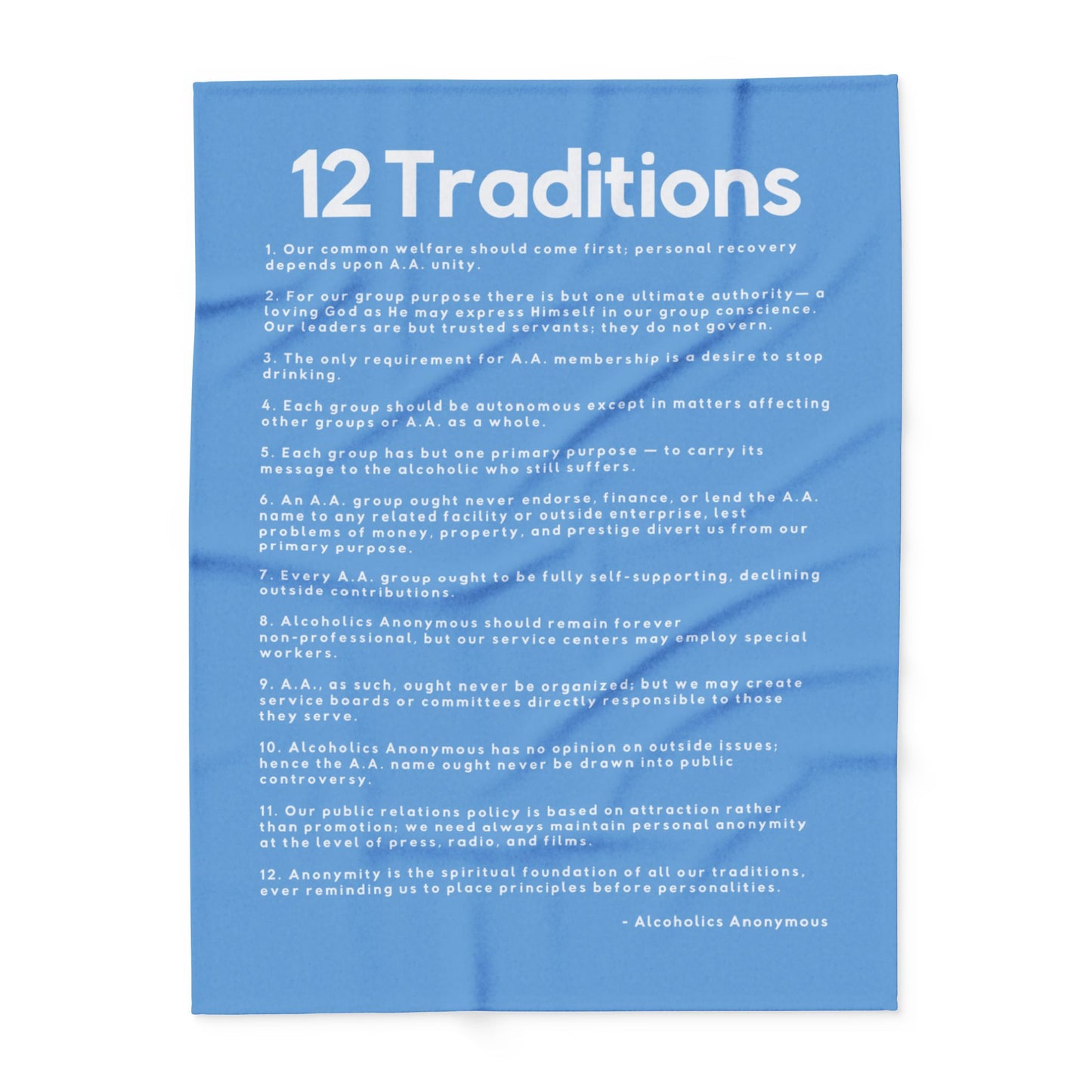 Haler Smith Polar Fleece Blanket - 12 Traditions - Light Blue