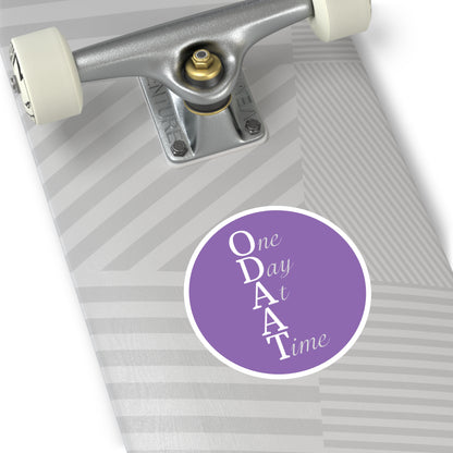 Haler Smith Vinyl Round Sticker - ODAAT - Light Purple