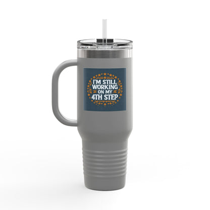 Haler Smith Insulated Travel Mug with Straw 40 oz. - Still Working On My 4th Step 1