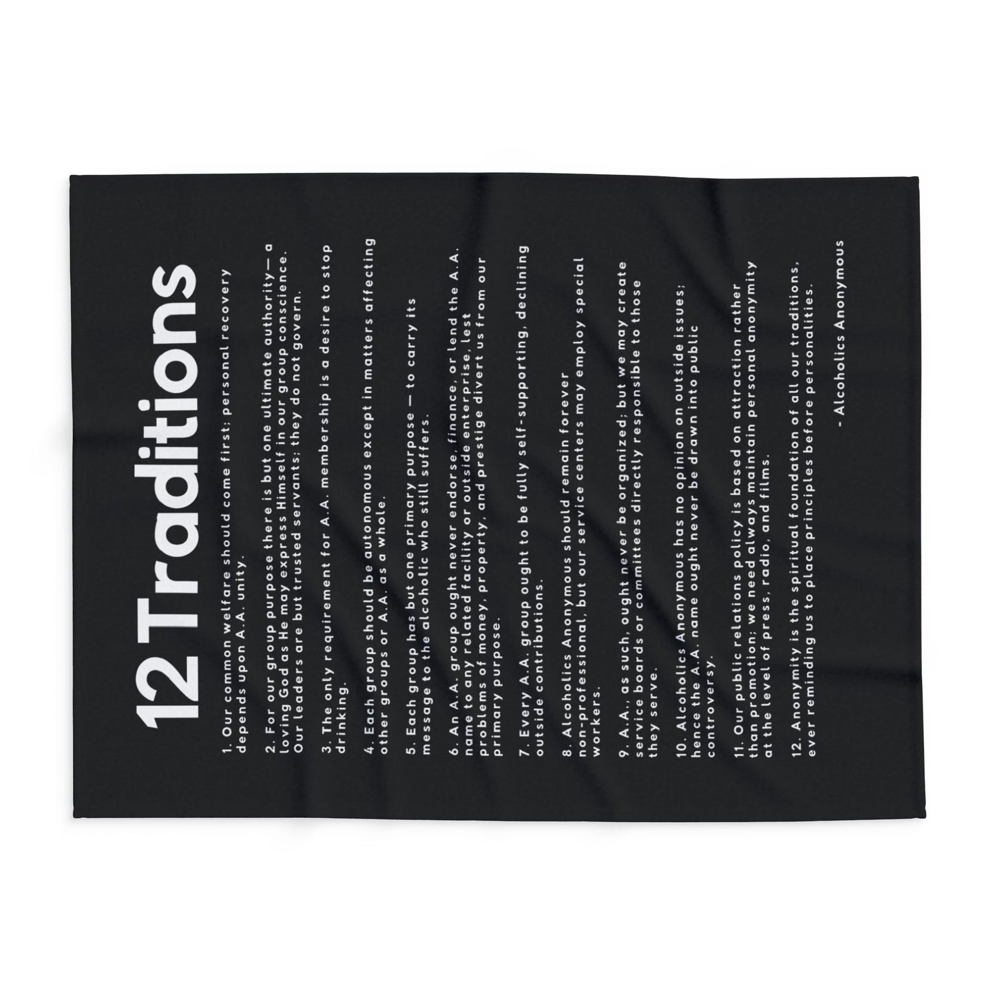 Haler Smith Polar Fleece Blanket - 12 Traditions - Black