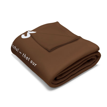 Haler Smith Polar Fleece Blanket - 12 Steps - Brown