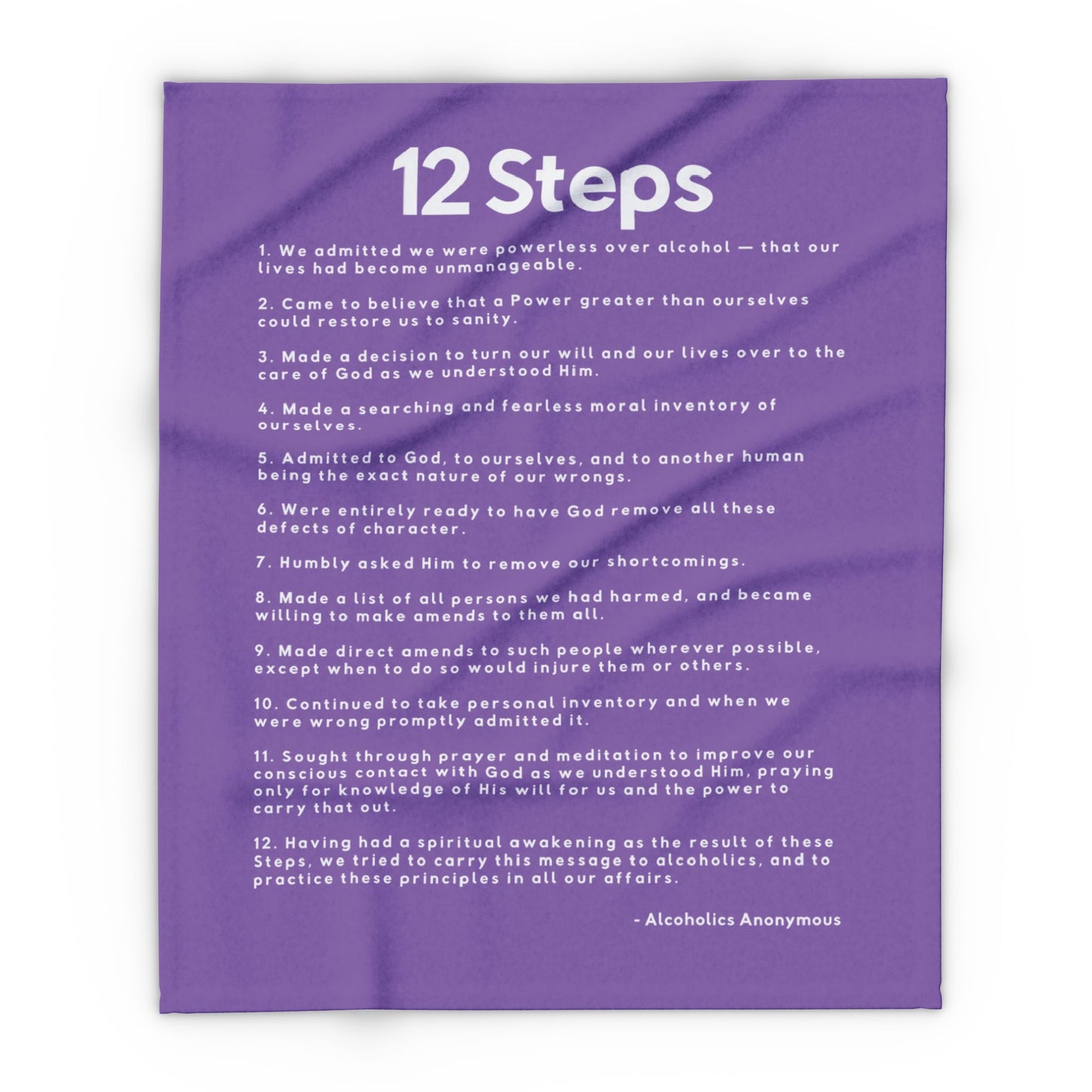 Haler Smith Polar Fleece Blanket - 12 Steps - Light Purple