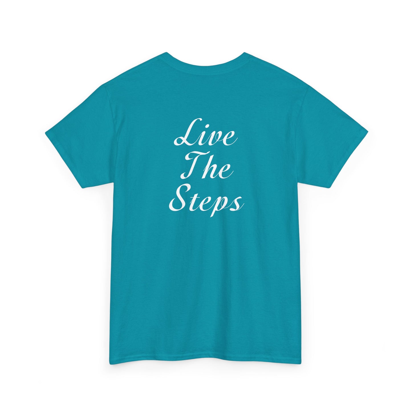 Haler Smith - T-Shirt - Haler Smith Heavy Cotton Short Sleeve Tee S - XL - Live The Steps - White Letters