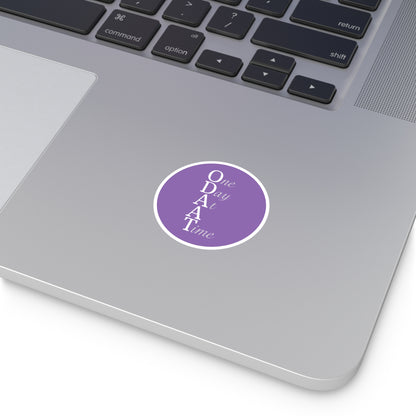 Haler Smith Vinyl Round Sticker - ODAAT - Light Purple
