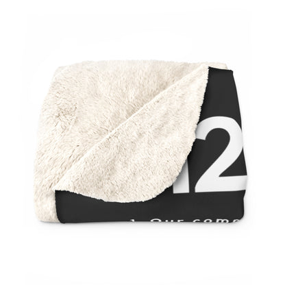 Haler Smith - Home Decor - Haler Smith Sherpa Fleece Blanket - 12 Traditions - Black