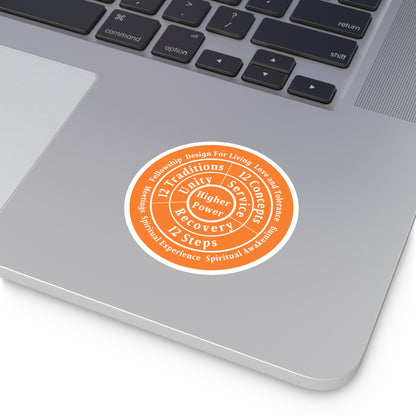 Haler Smith Vinyl Round Sticker - Higher Power 1 - Crusta