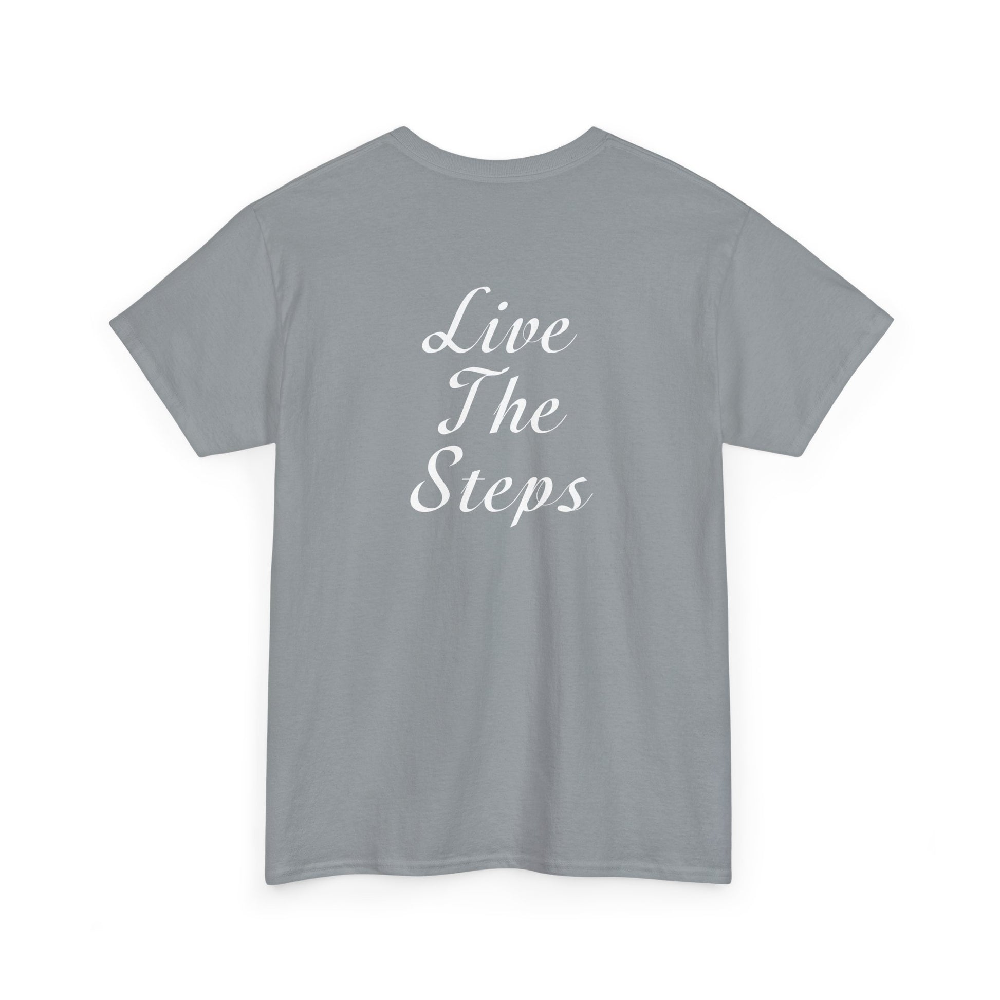 Haler Smith - T-Shirt - Haler Smith Heavy Cotton Short Sleeve Tee 2XL - 5XL - Live The Steps - White Letters