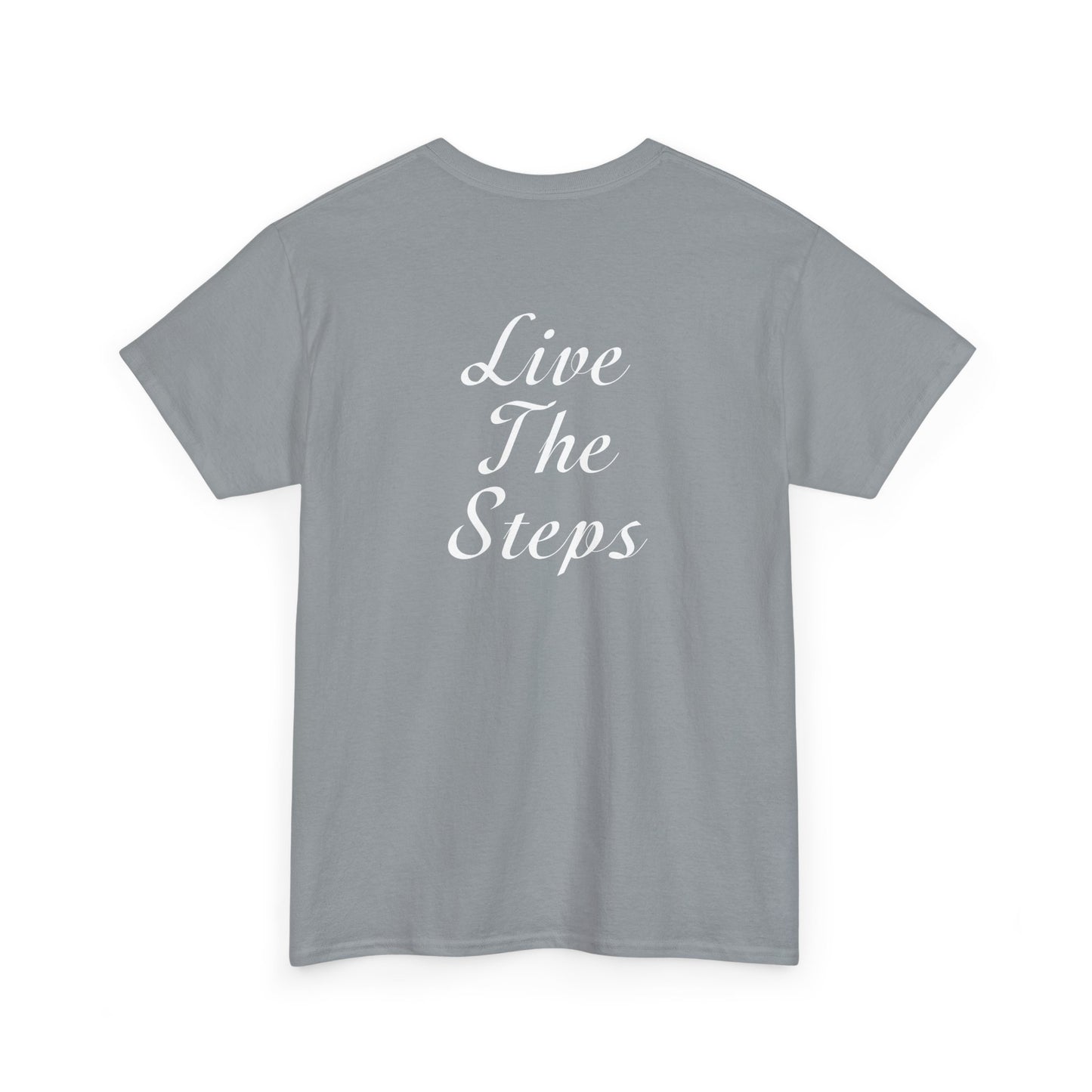 Haler Smith - T-Shirt - Haler Smith Heavy Cotton Short Sleeve Tee S - XL - Live The Steps - White Letters