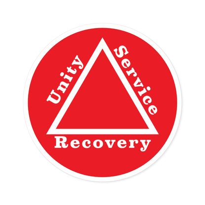 Haler Smith Vinyl Round Sticker - Unity Service Recovery 1 - Red
