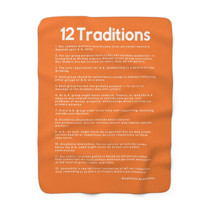Haler Smith - Home Decor - Haler Smith Sherpa Fleece Blanket - 12 Traditions - Crusta