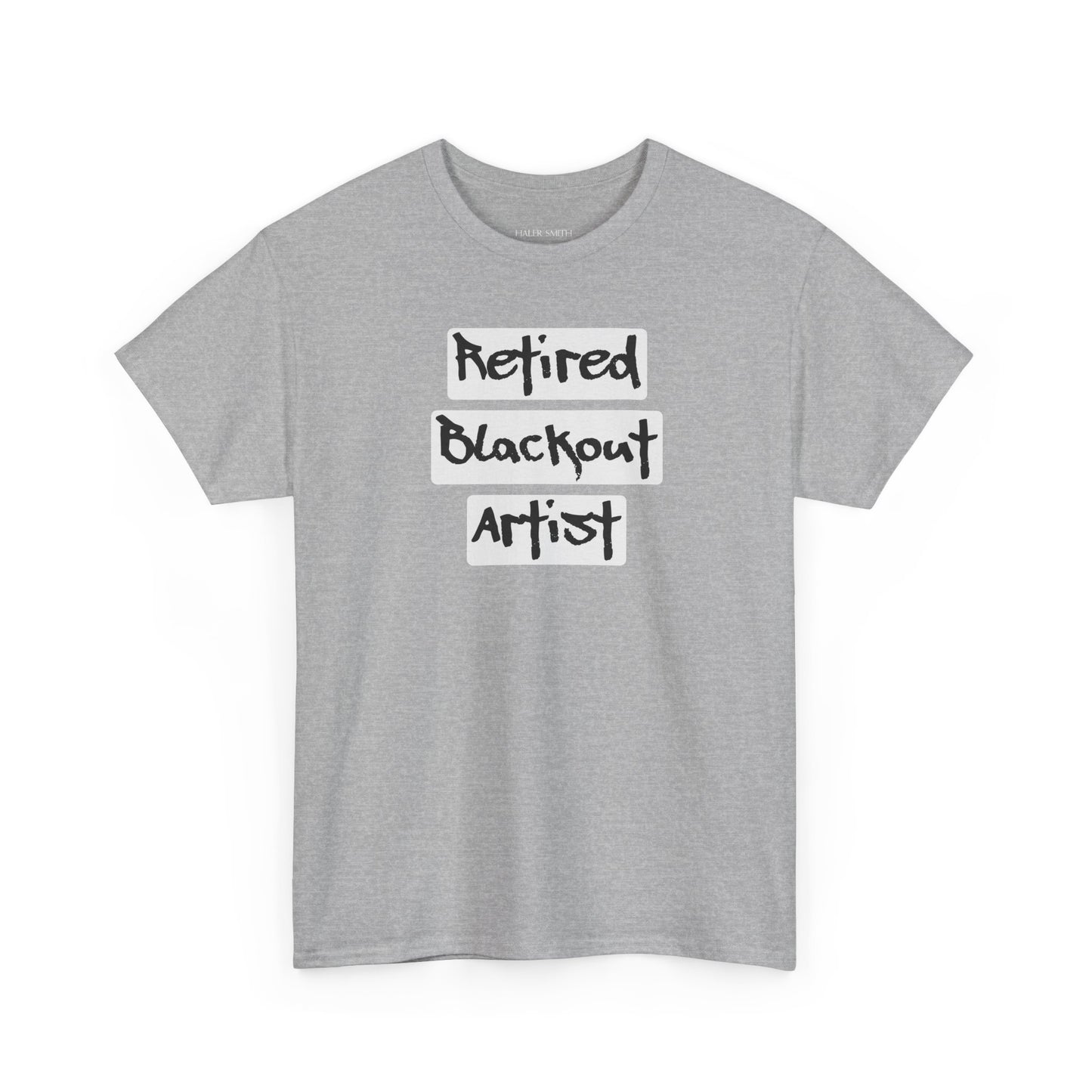 Recovery Short Sleeve T-Shirt | Retired Blackout Artist Design 1 On The Front