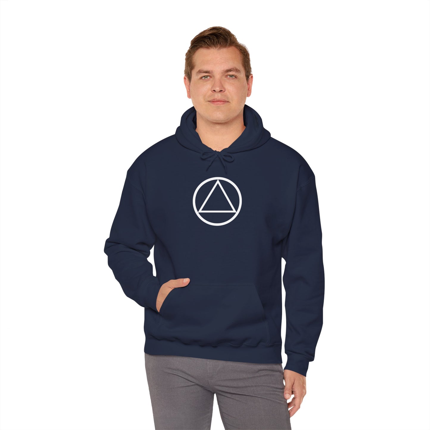 Recovery Hoodie | Circle and Triangle Design 1 On The Front