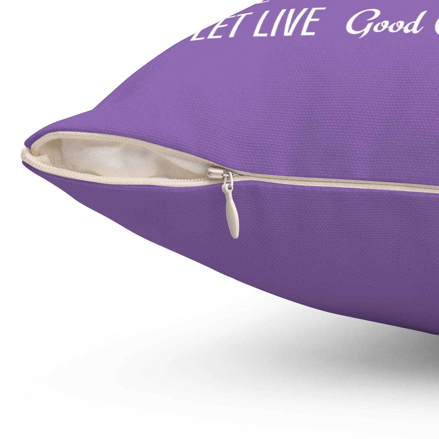 Haler Smith Square Polyester Pillow - Recovery Phrases 1 - Light Purple