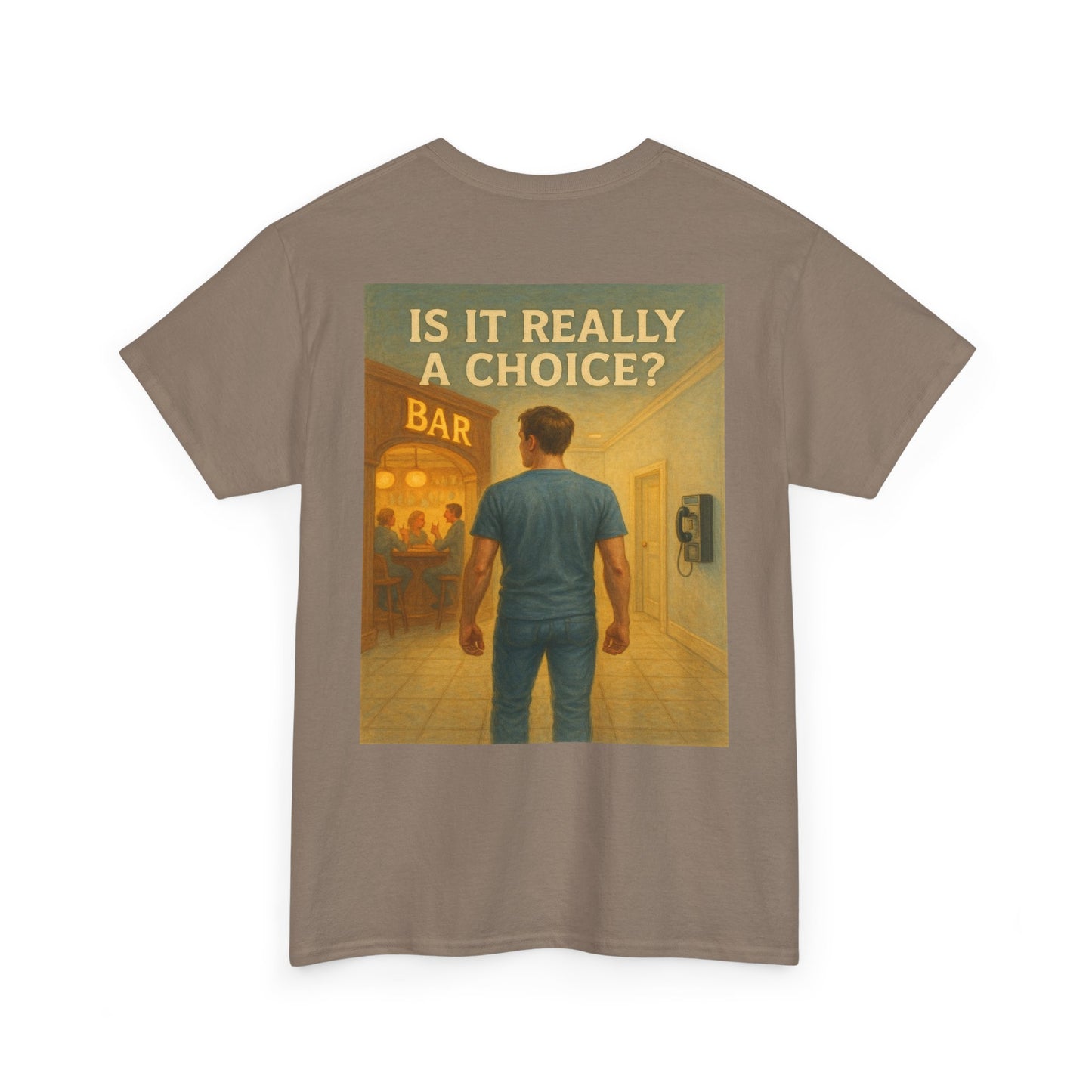 Haler Smith - T-Shirt - Haler Smith Heavy Cotton Short Sleeve Tee 2XL - 5XL - Is It Really My Choice - Bar and Phone