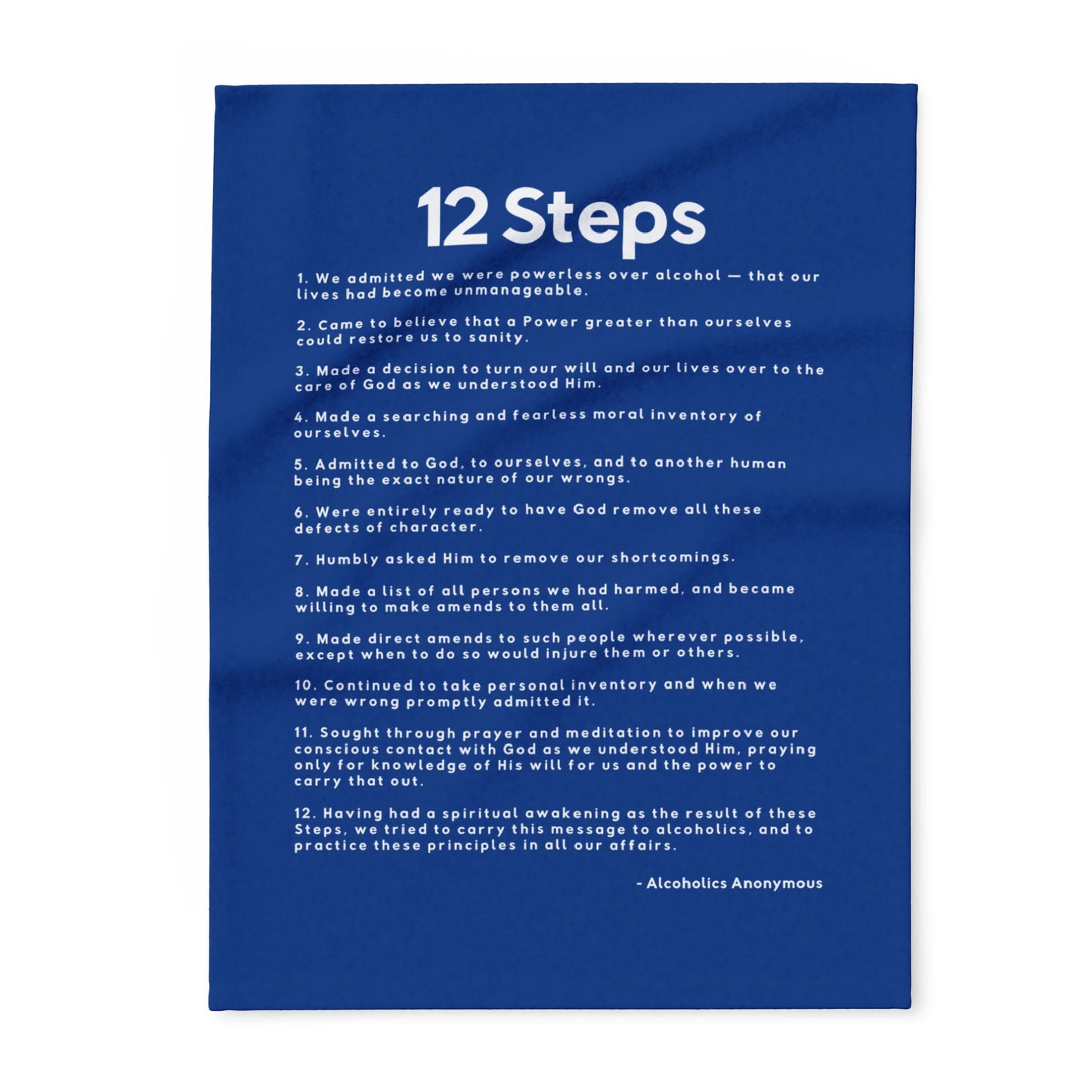 Haler Smith Polar Fleece Blanket - 12 Steps - Dark Blue