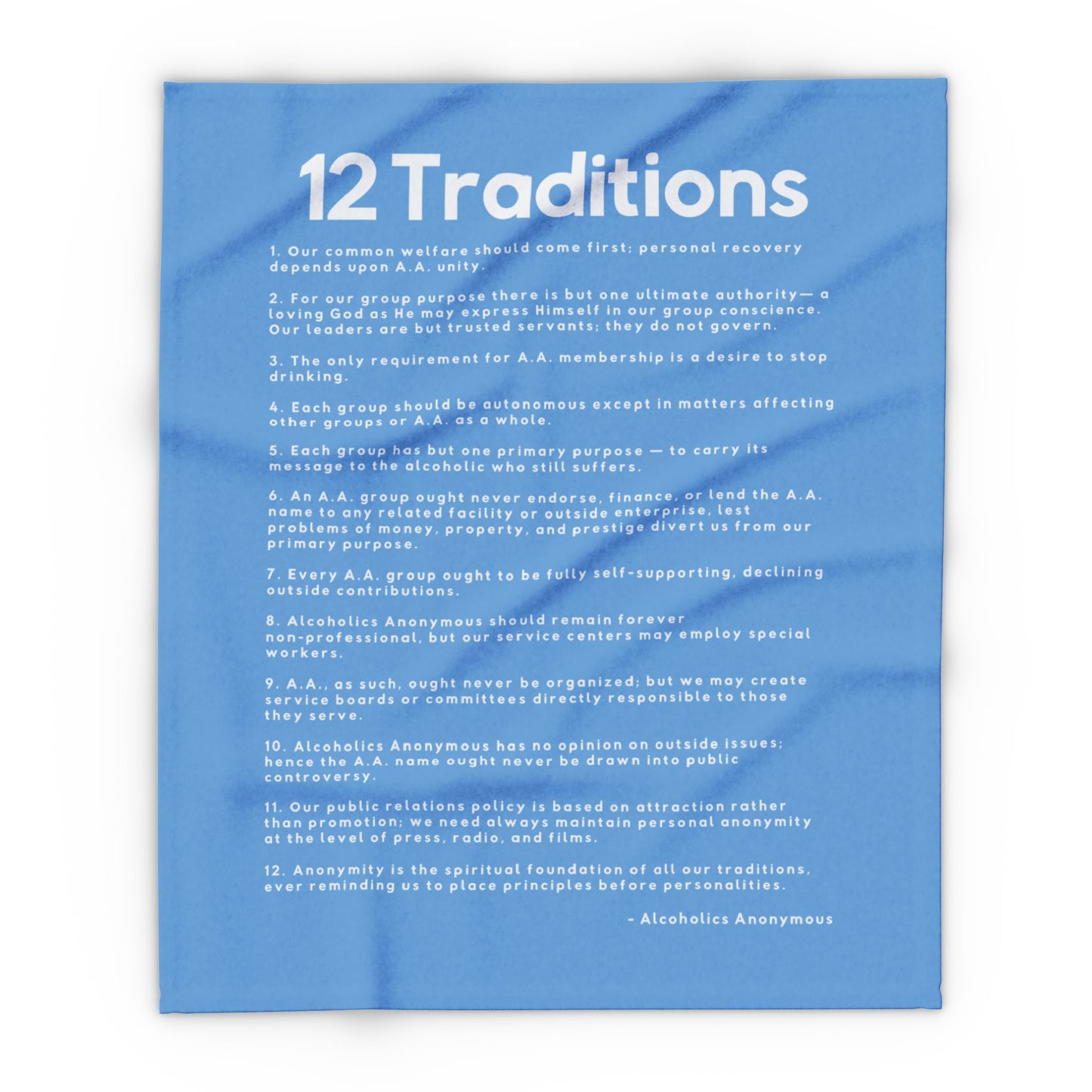 Haler Smith Polar Fleece Blanket - 12 Traditions - Light Blue