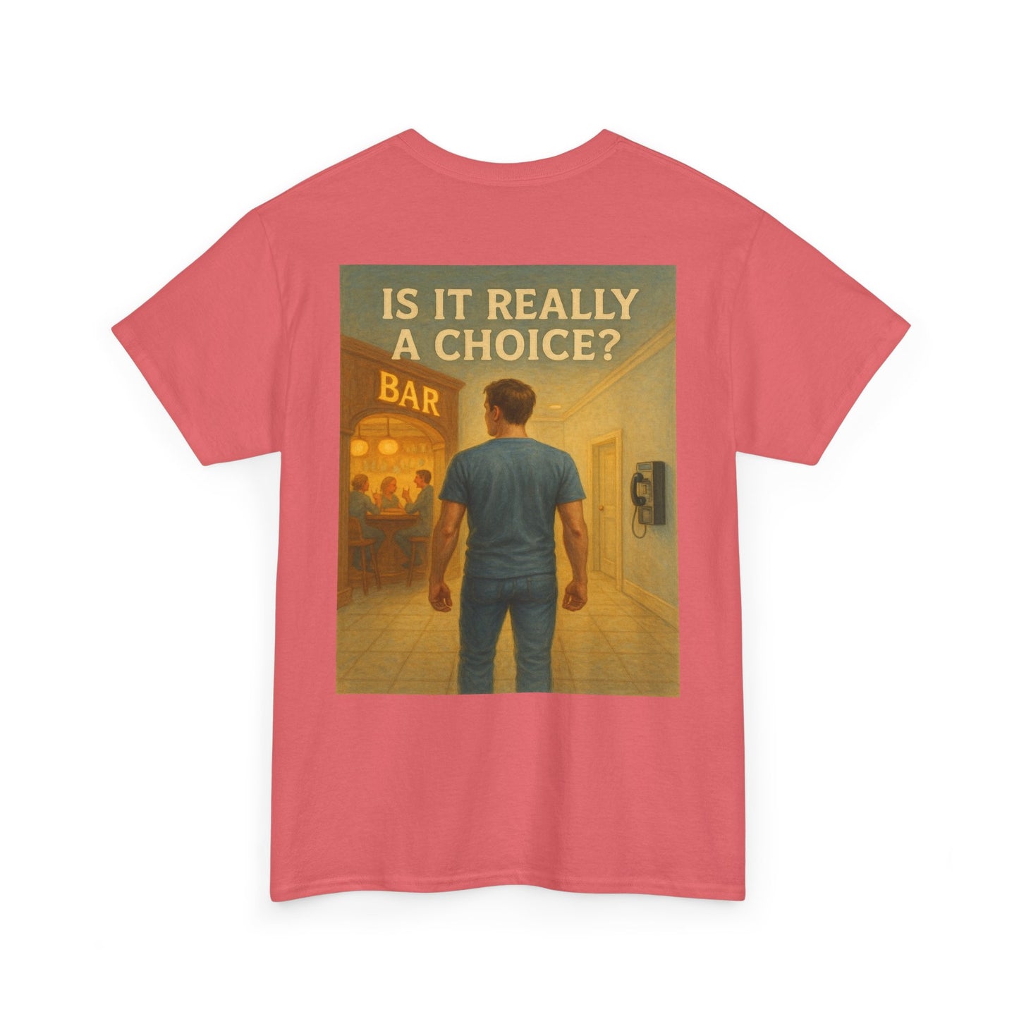 Haler Smith - T-Shirt - Haler Smith Heavy Cotton Short Sleeve Tee 2XL - 5XL - Is It Really My Choice - Bar and Phone
