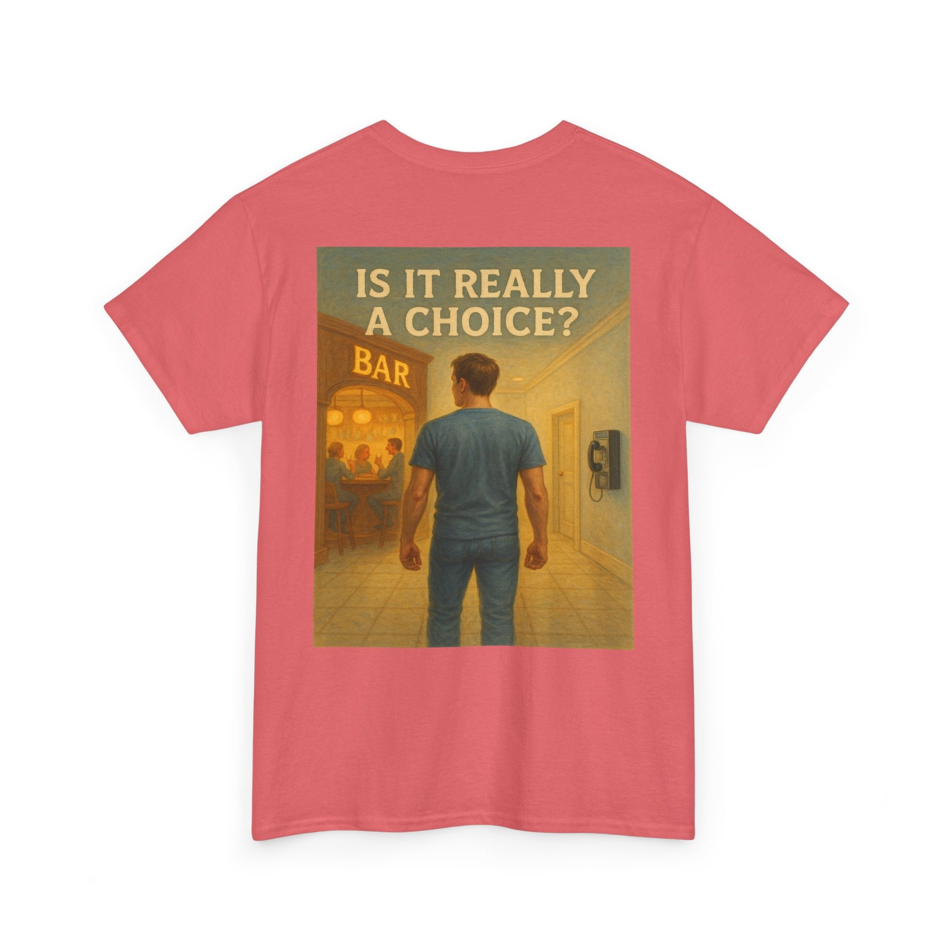 Haler Smith - T-Shirt - Haler Smith Heavy Cotton Short Sleeve Tee 2XL - 5XL - Is It Really My Choice - Bar and Phone