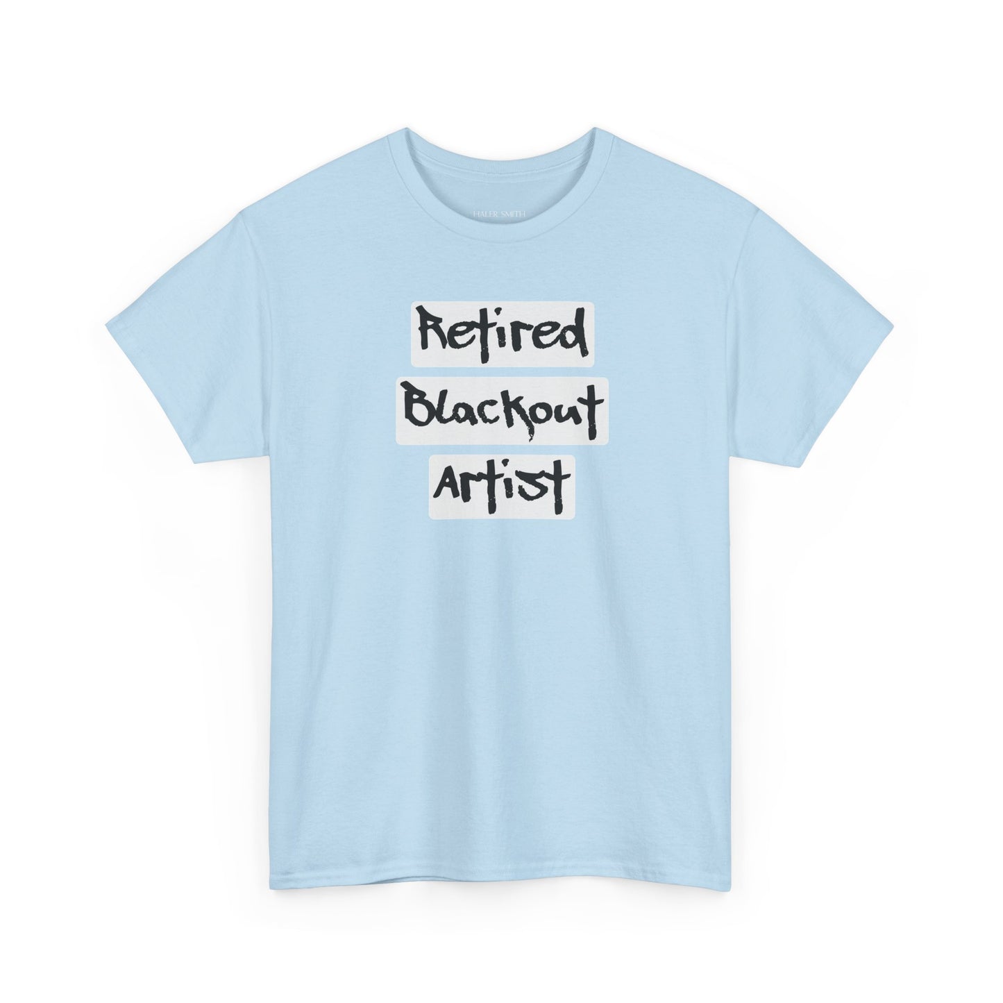 Recovery Short Sleeve T-Shirt | Retired Blackout Artist Design 1 On The Front