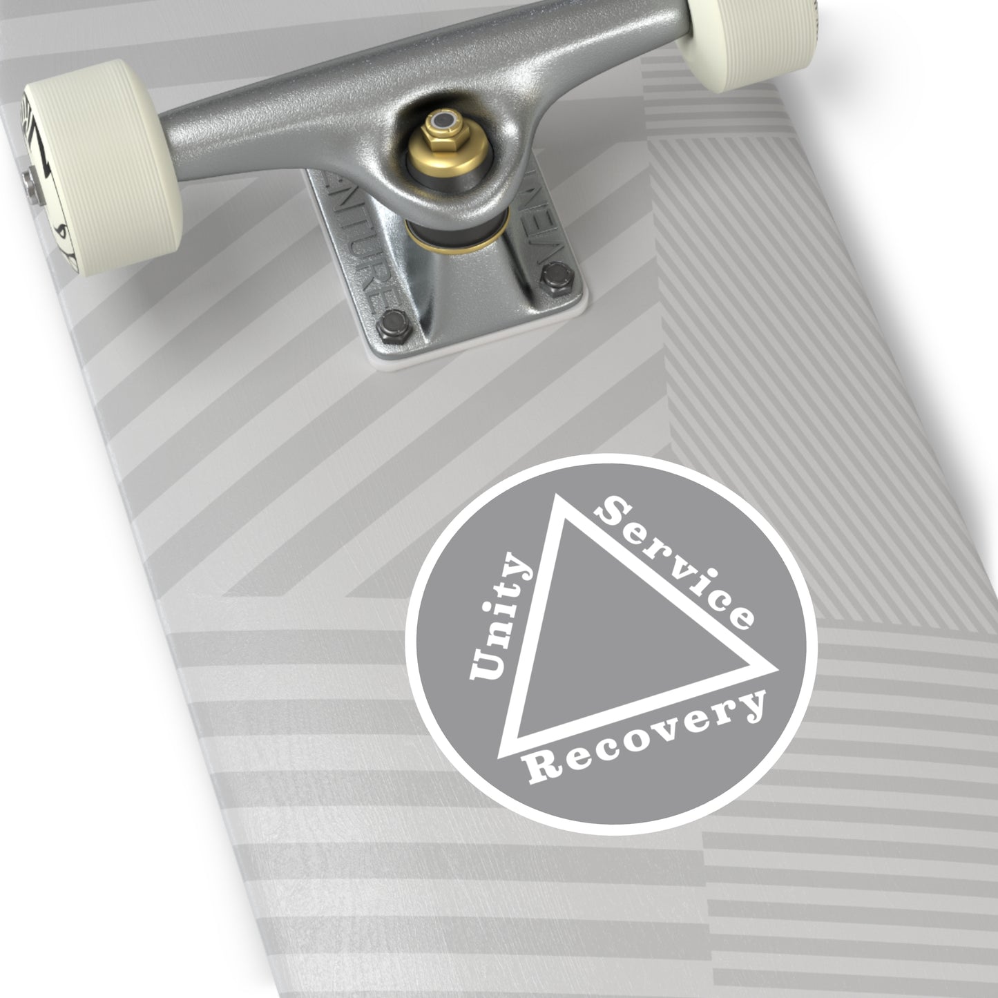 Haler Smith Vinyl Round Sticker - Unity Service Recovery 1 - Gray