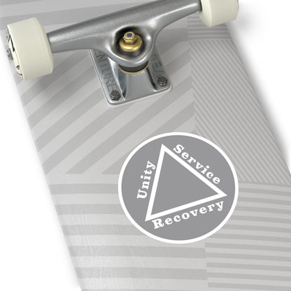 Haler Smith Vinyl Round Sticker - Unity Service Recovery 1 - Gray