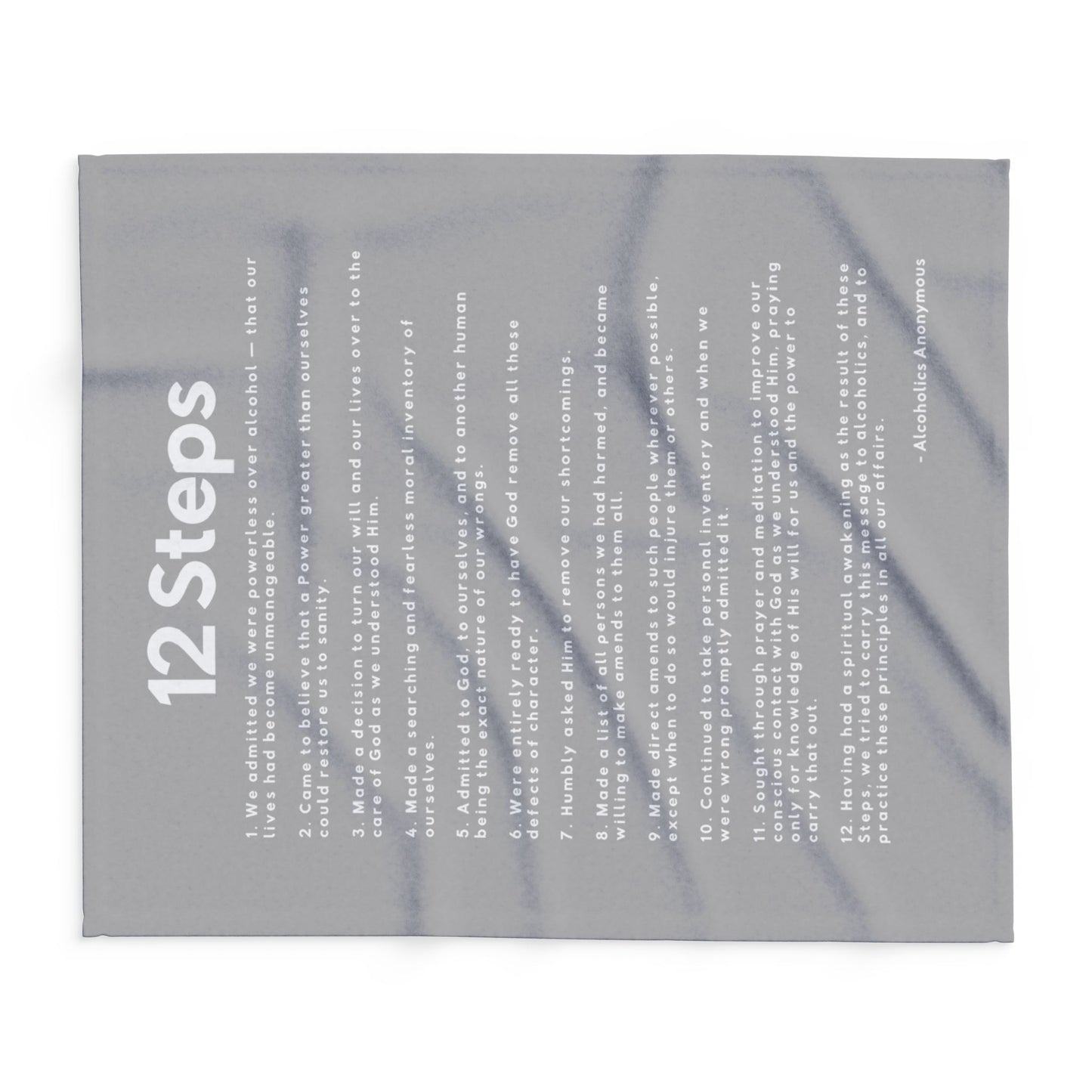 Haler Smith Polar Fleece Blanket - 12 Steps - Light Gray
