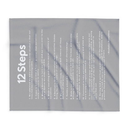 Haler Smith Polar Fleece Blanket - 12 Steps - Light Gray