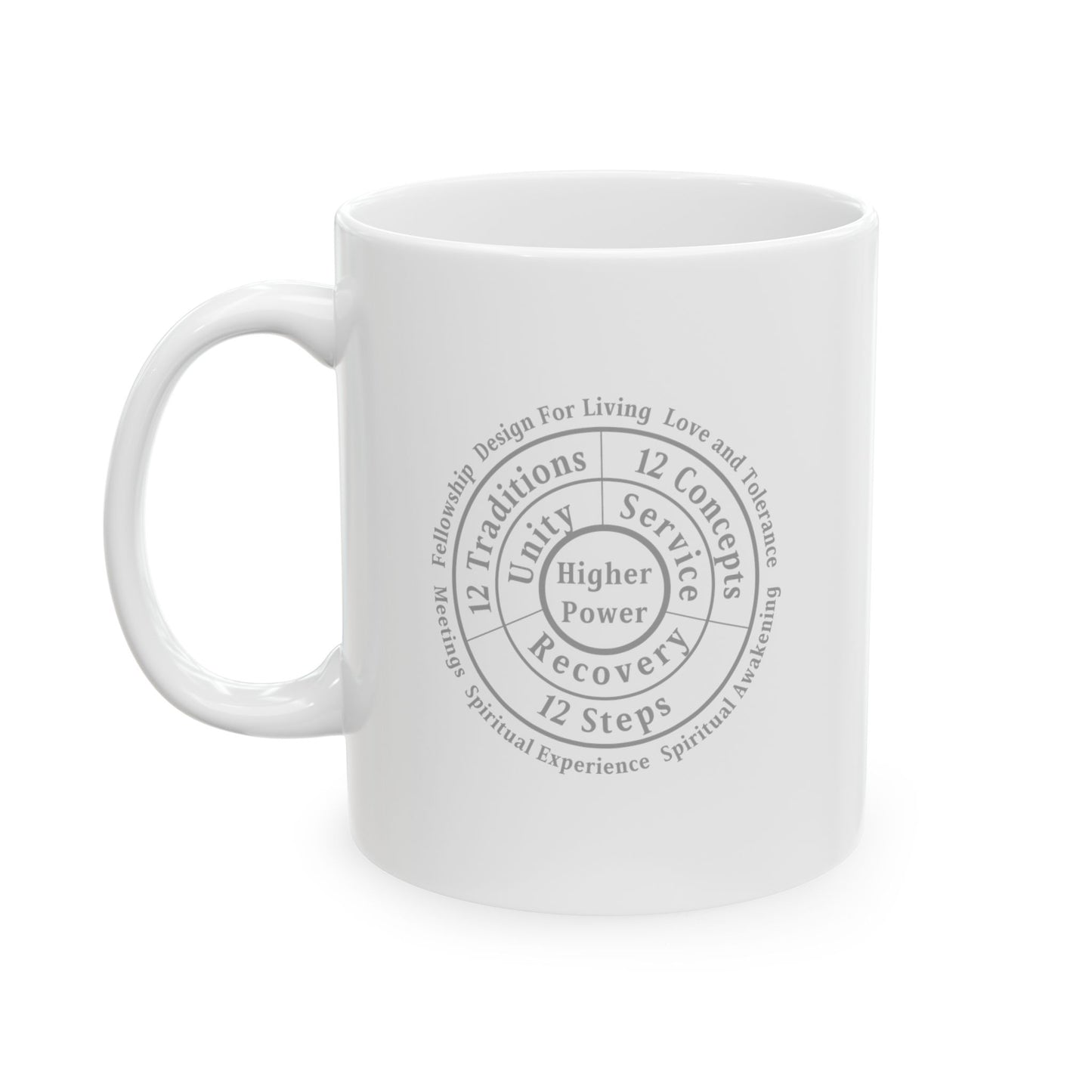 Haler Smith - Mug - Haler Smith Ceramic Mug - Higher Power 1 - Black Letters