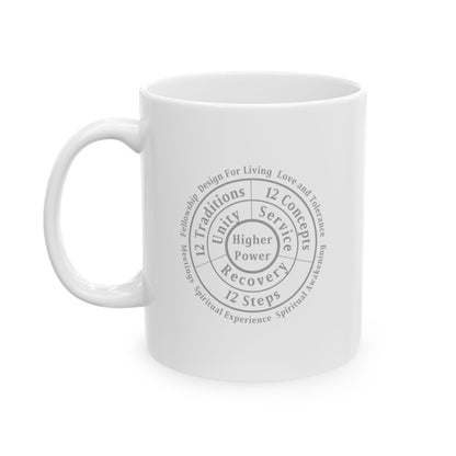 Haler Smith - Mug - Haler Smith Ceramic Mug - Higher Power 1 - Black Letters