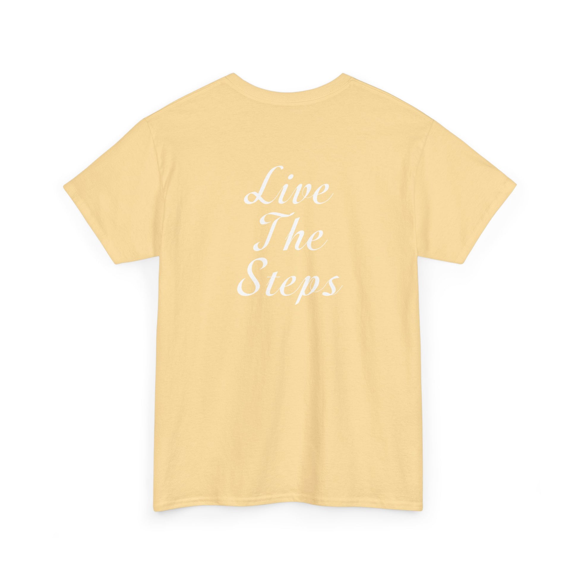 Haler Smith - T-Shirt - Haler Smith Heavy Cotton Short Sleeve Tee 2XL - 5XL - Live The Steps - White Letters