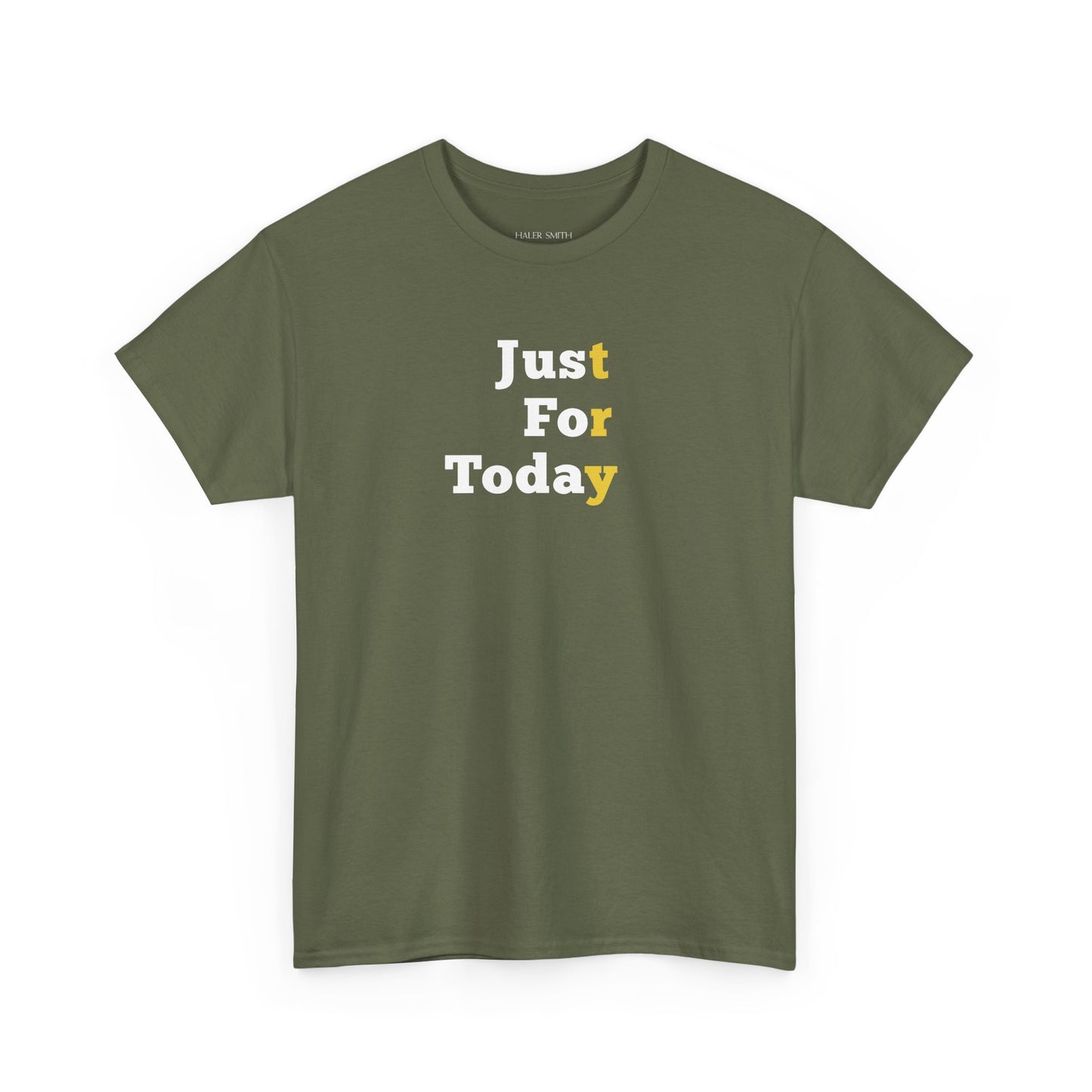 Recovery Short Sleeve T-Shirt | Just For Today Design 1 On The Front