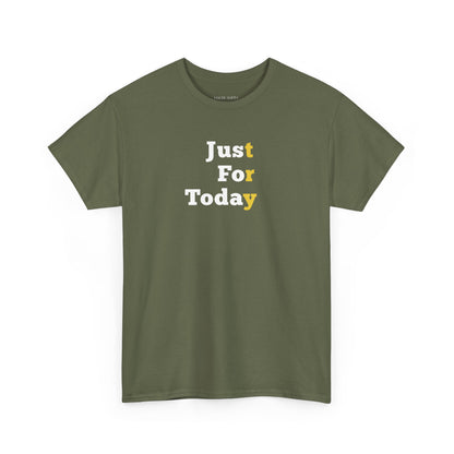 Recovery Short Sleeve T-Shirt | Just For Today Design 1 On The Front
