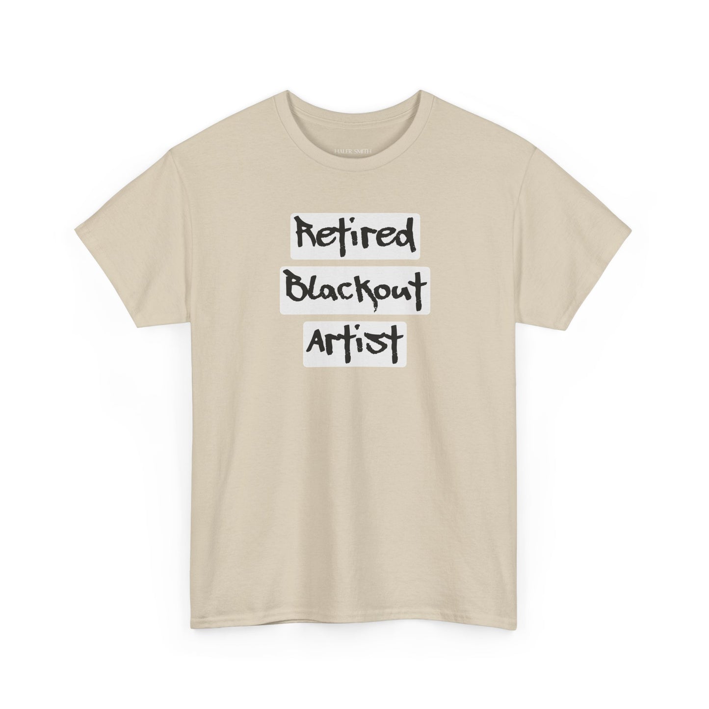 Recovery Short Sleeve T-Shirt | Retired Blackout Artist Design 1 On The Front