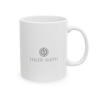 Haler Smith Ceramic Mug - Principles Before Personalities 1 - White