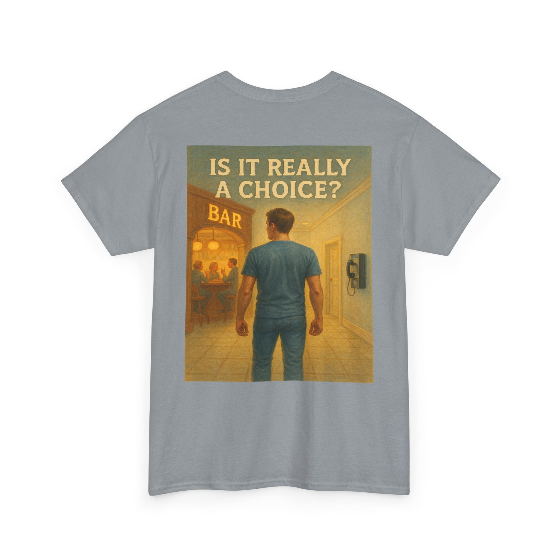Haler Smith - T-Shirt - Haler Smith Heavy Cotton Short Sleeve Tee 2XL - 5XL - Is It Really My Choice - Bar and Phone