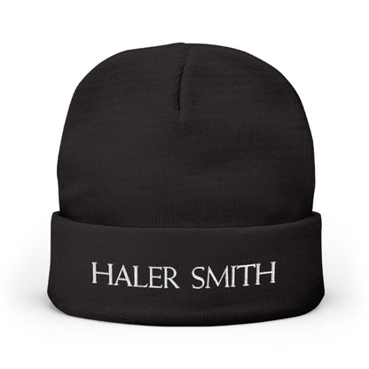Haler Smith Knit Beanie - HALER SMITH - White Letters
