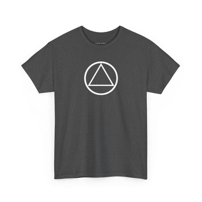 Recovery Short Sleeve T-Shirt | Circle and Triangle Design 1 On The Front