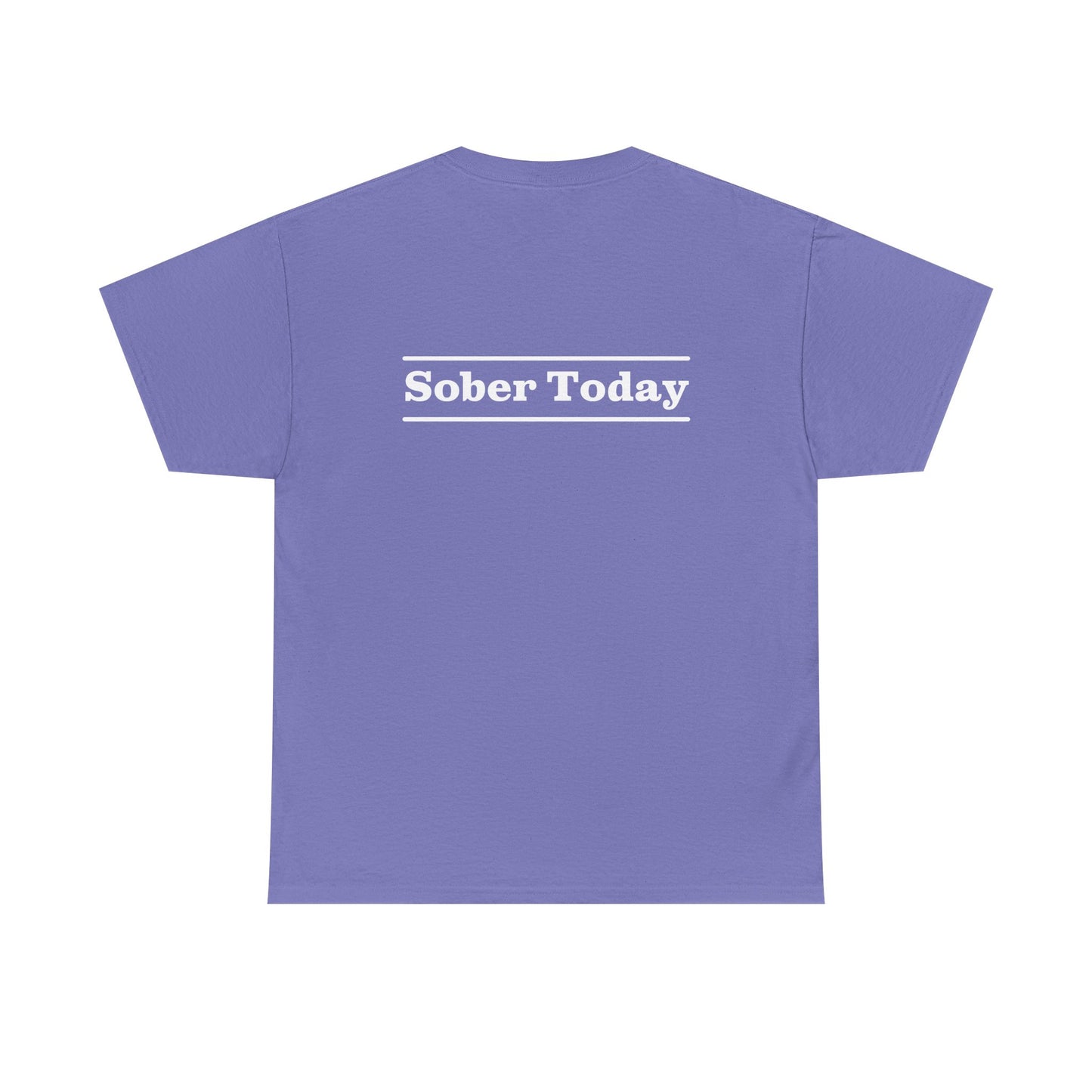 Haler Smith - T-Shirt - Haler Smith Heavy Cotton Short Sleeve Tee - Sober Today 3 - S - XL